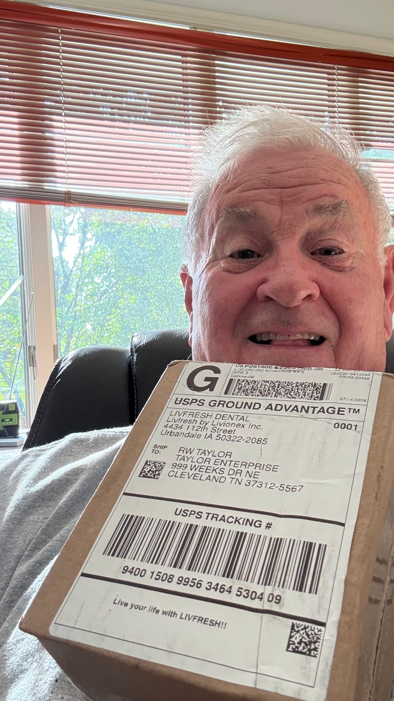 Customer photo review of LIVFRESH Wintergreen - 1 Pack Grandfathered (Subscription)