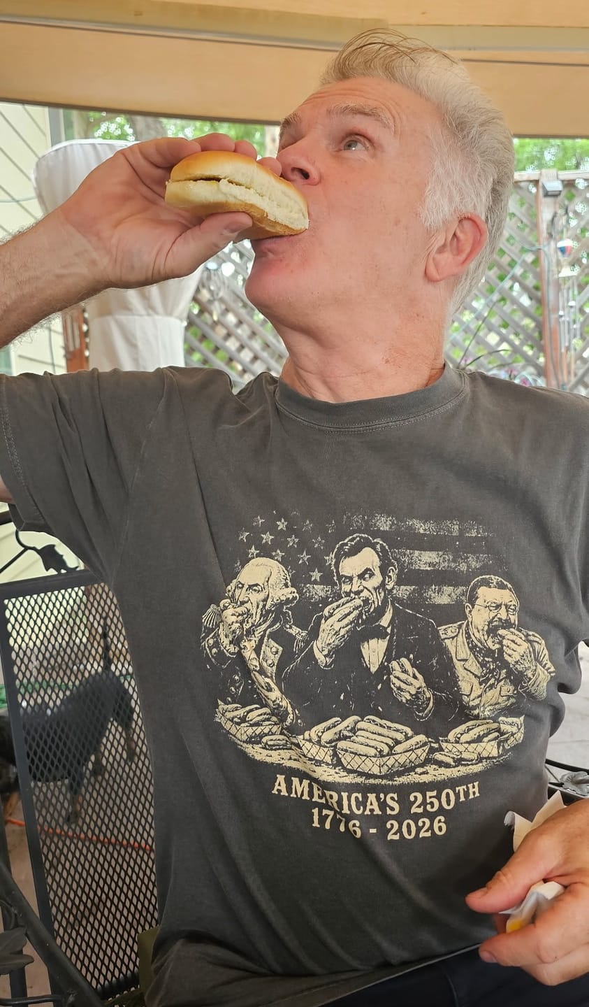 Customer photo review of Freedom Feast — Premium Tee