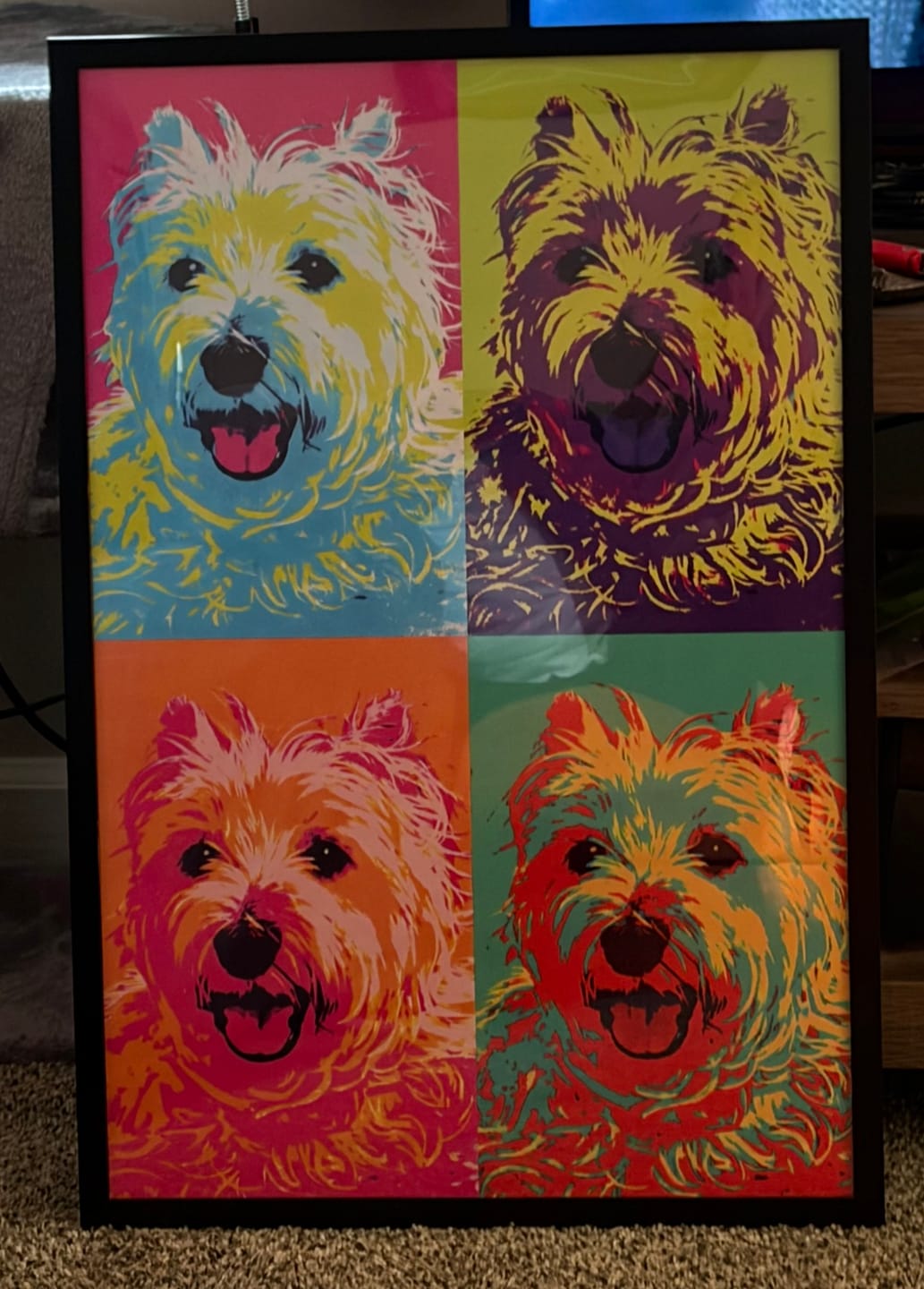 Customer photo review of Color Squares - Personalized Poster