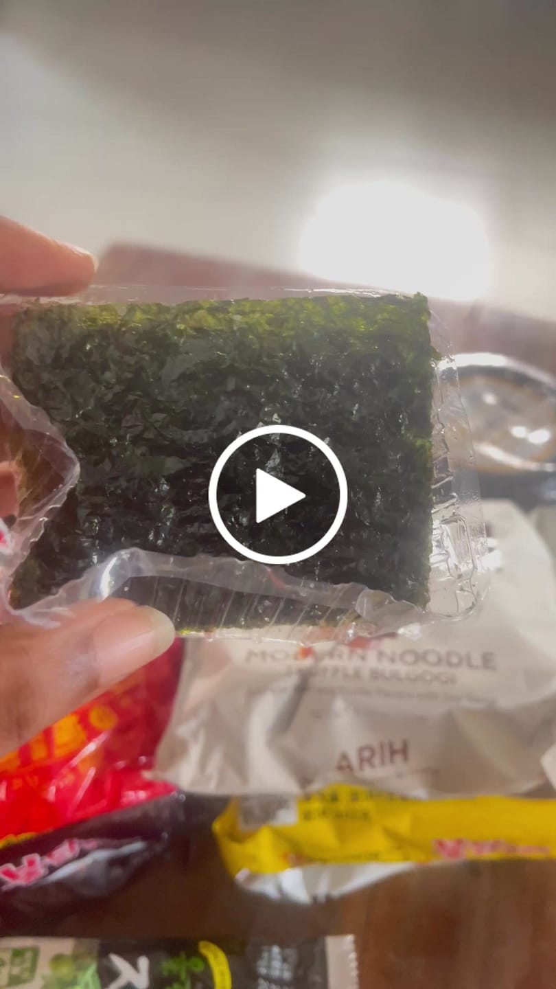 Customer video review of Seasoned Seaweed Snack