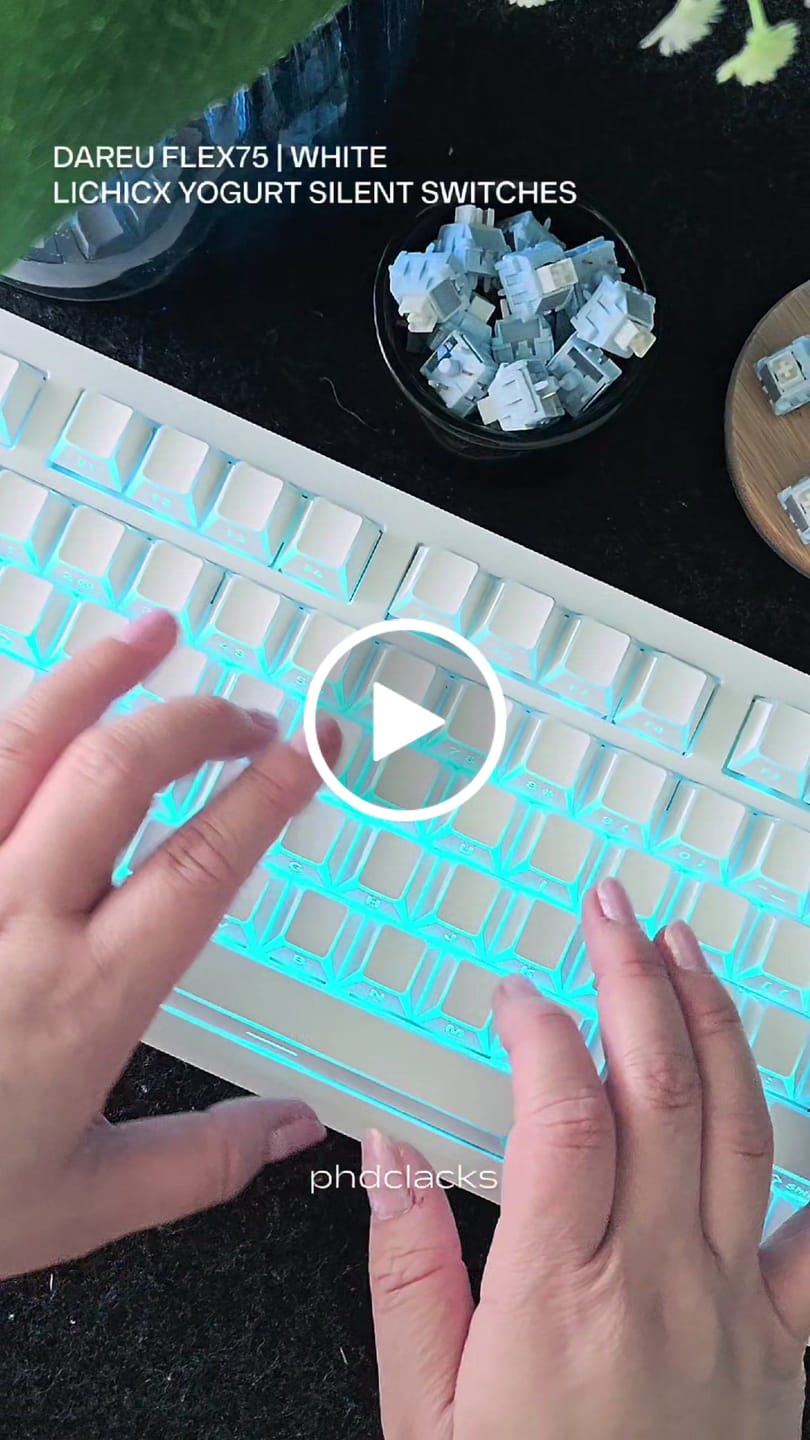 Customer video review of LICHICX SILENT YOGURT LINEAR SWITCH FACTORY LUBED EDITION (10PCS)