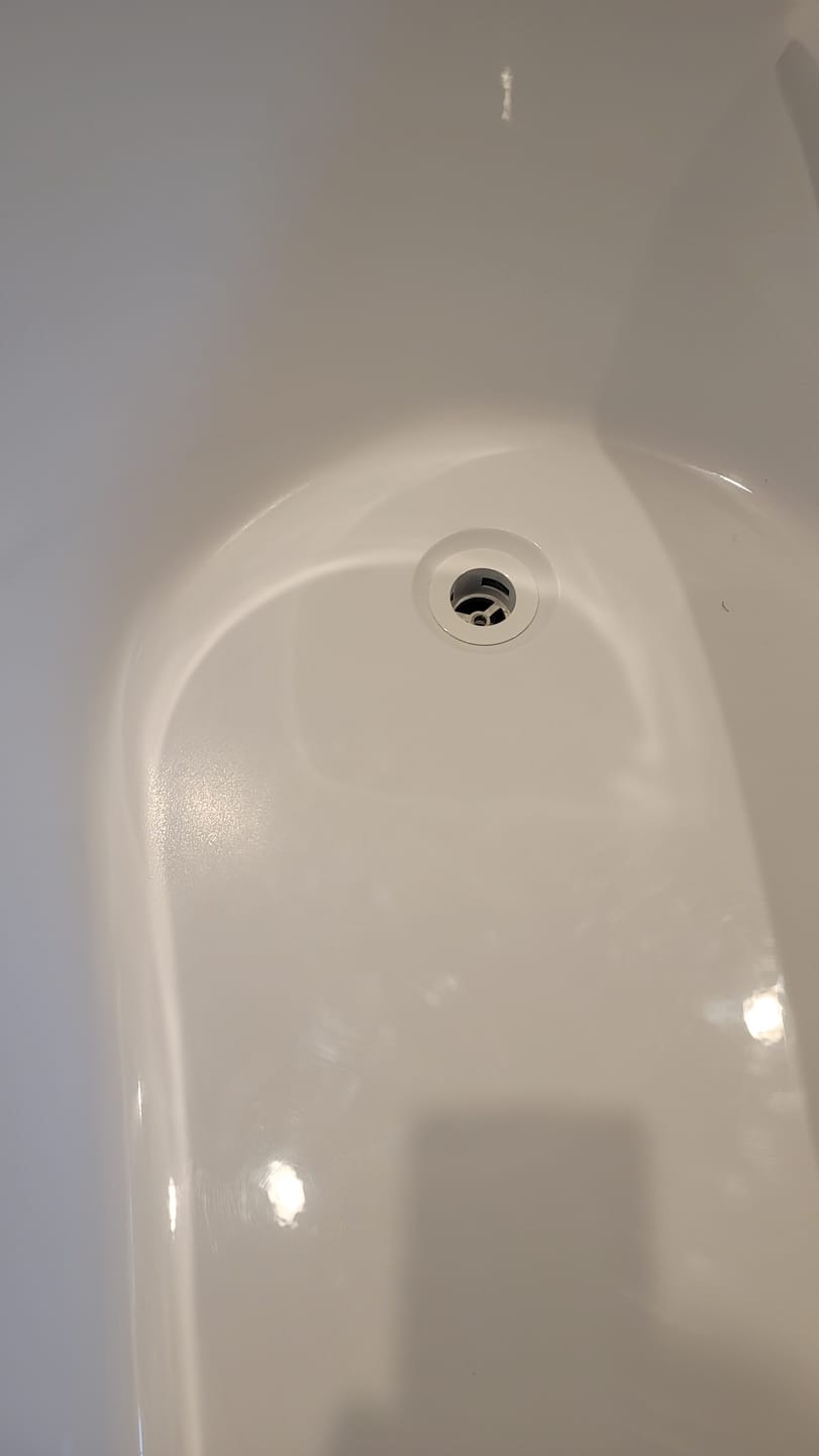 Customer photo review of Large Wall Damage - Tub and Shower Repair Kit