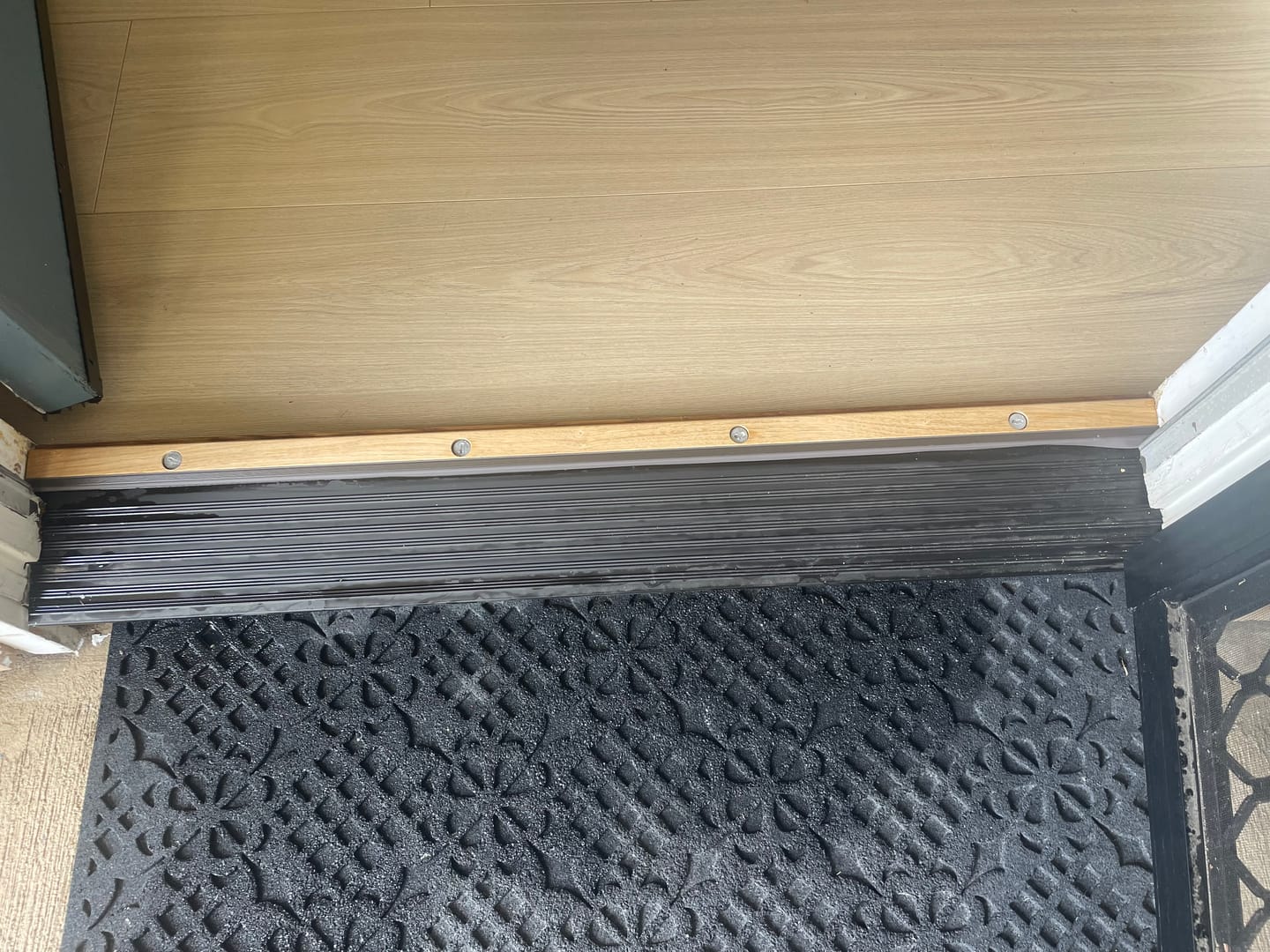 Customer photo review of 36" x 6" Inswing Threshold