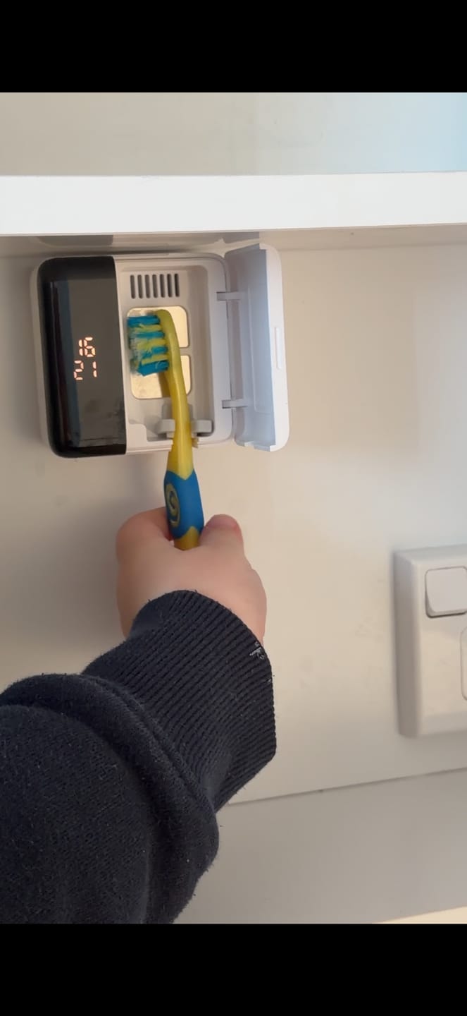 Customer photo review of UV-C Toothbrush Sanitizer