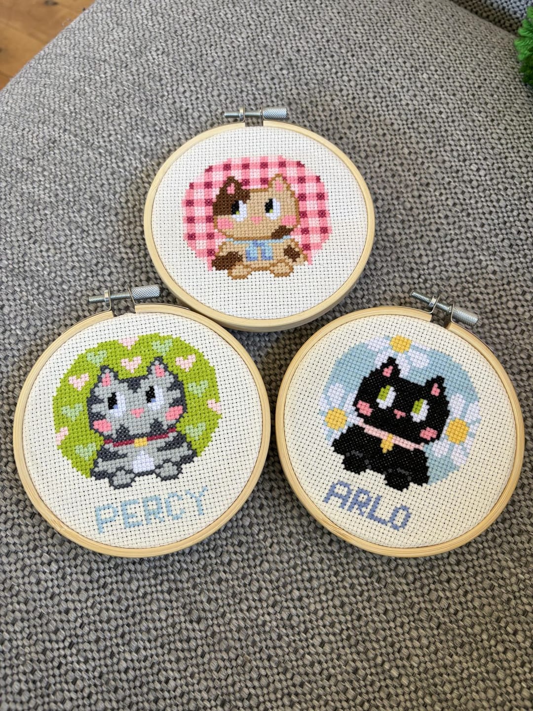 Customer photo review of KITTEN MINIS - Cross Stitch Kit