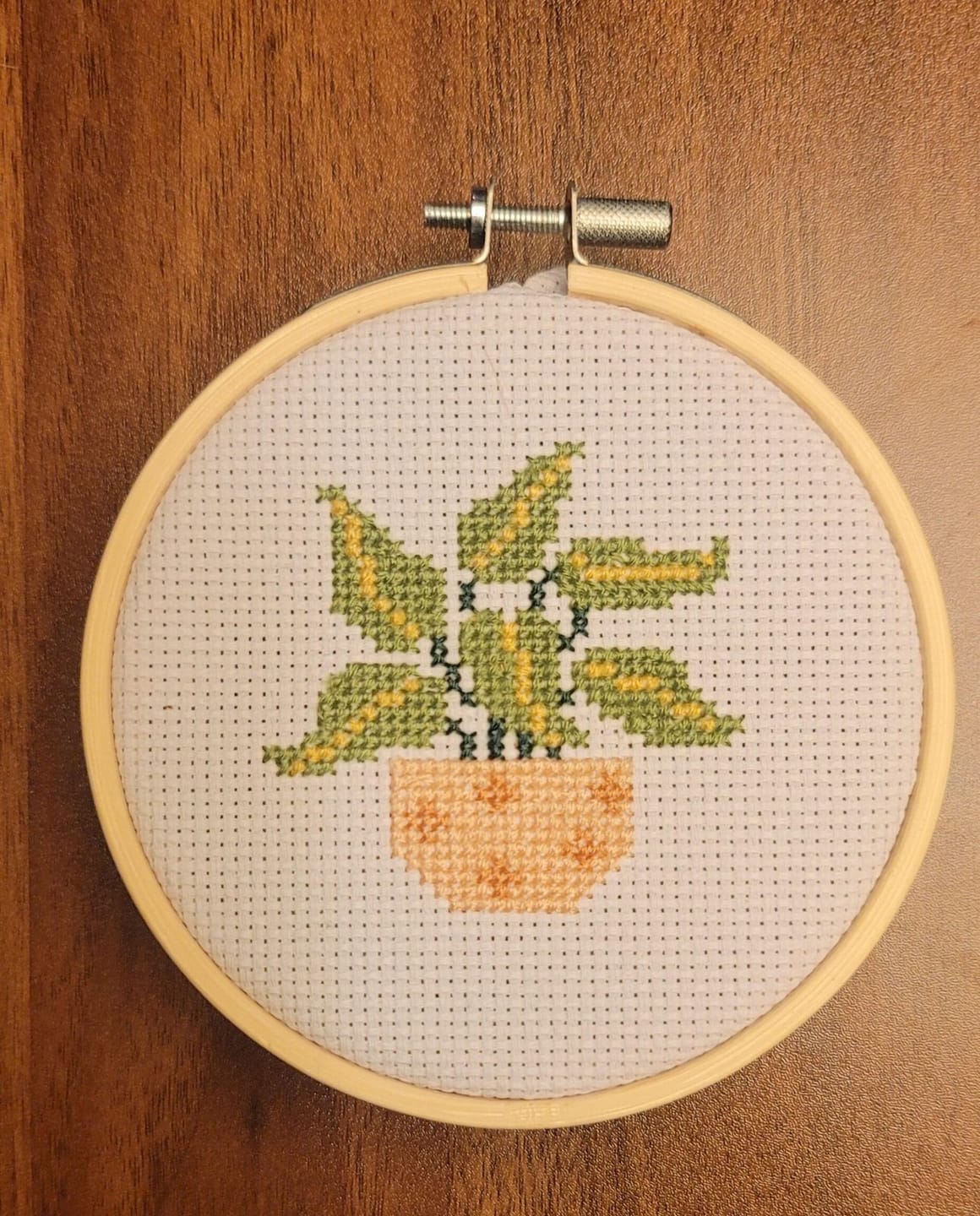 Customer photo review of POT PLANT MINIS - Cross Stitch Kit