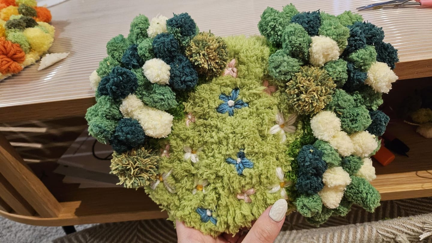 Customer photo review of FLORAL GROVE - Moss Coaster Kit