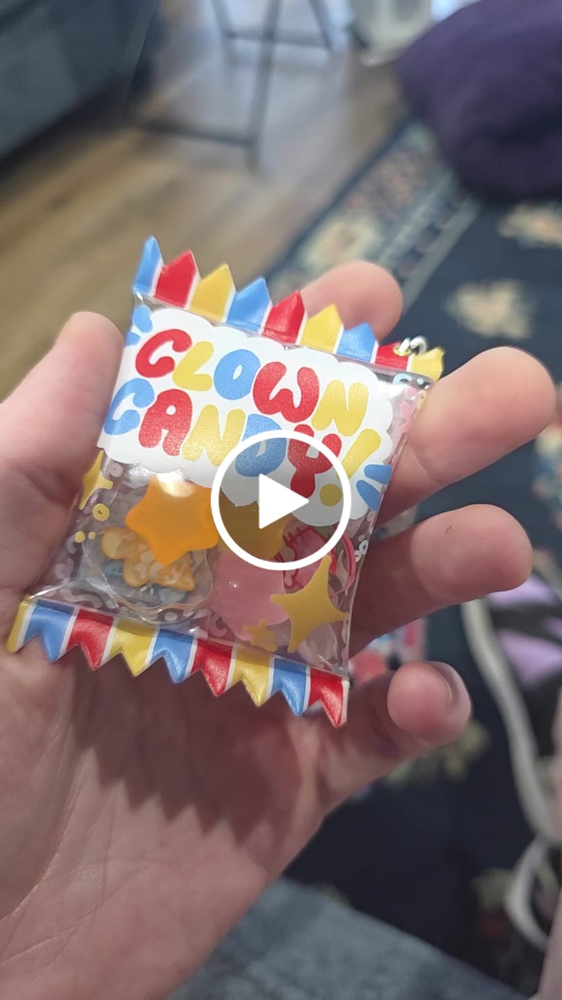 Customer video review of Clown Candy Keychain