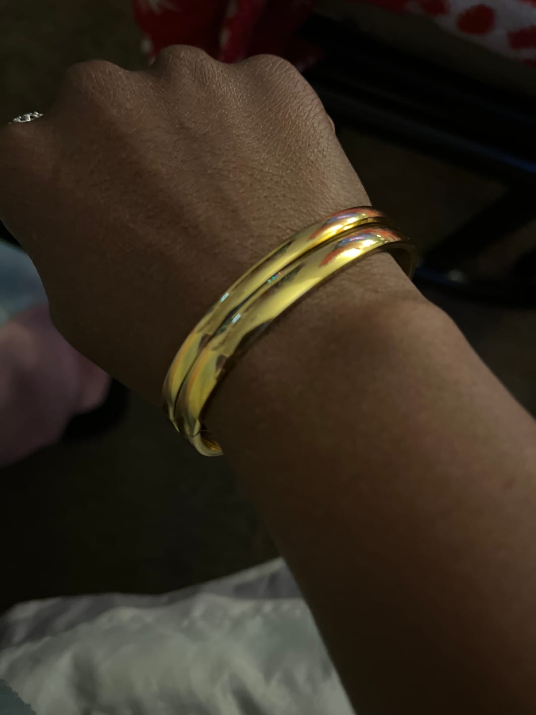 Customer photo review of Marbella Cuff Bracelet