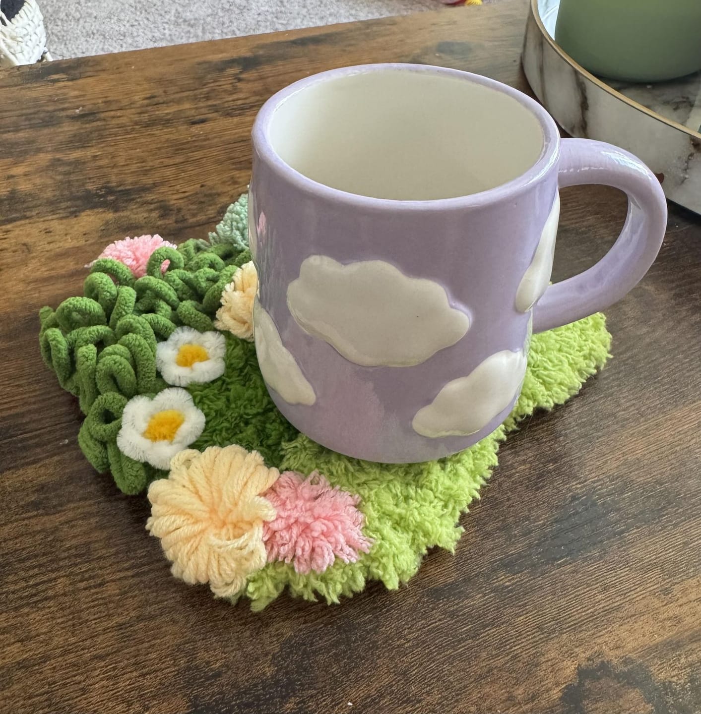 Customer photo review of DAISY - Moss Coaster Kit