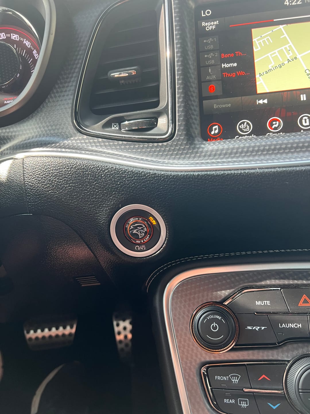 Customer photo review of "Hellcat" Start Button