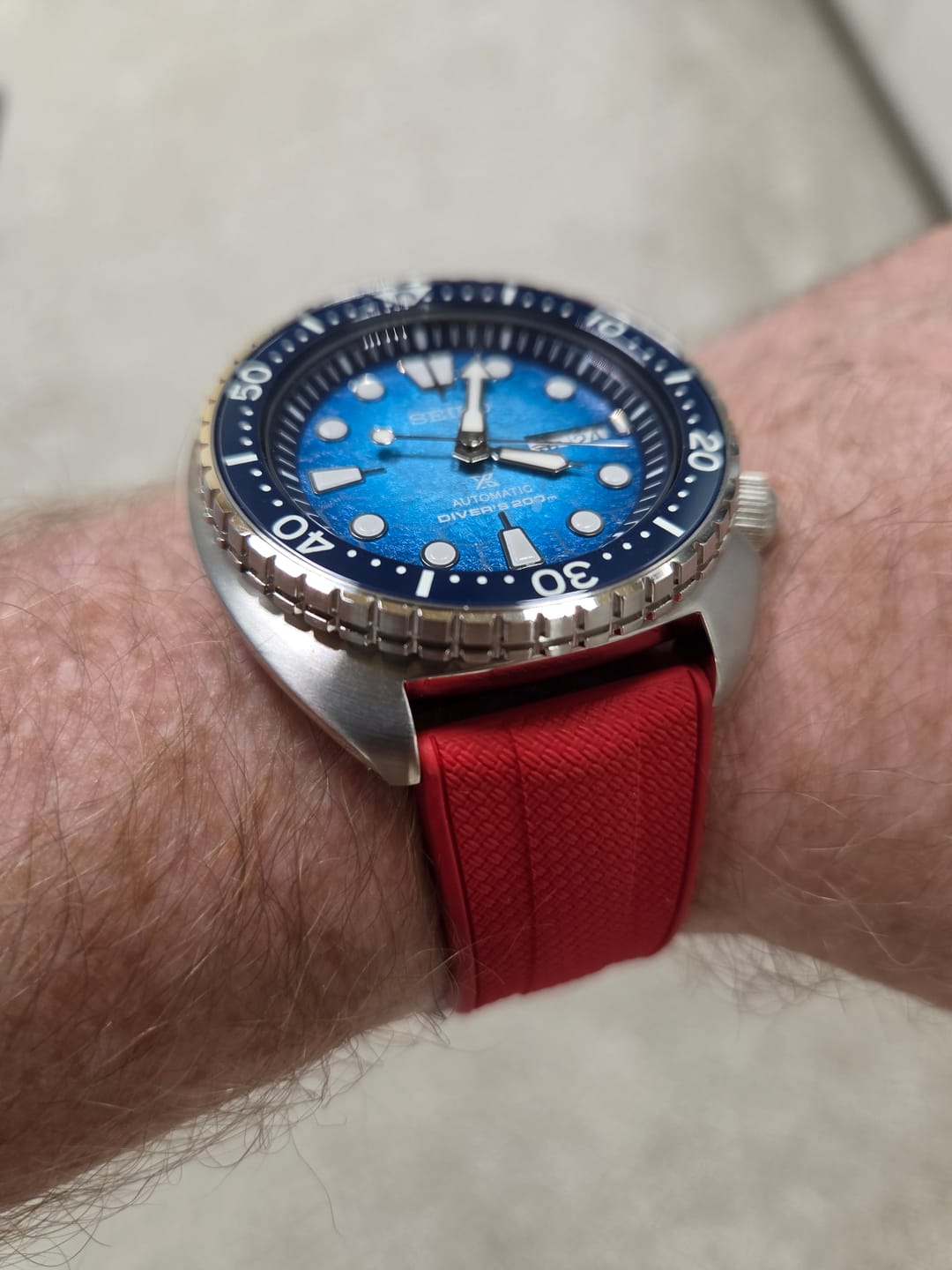 Customer photo review of Shark Skin Rubber - Red