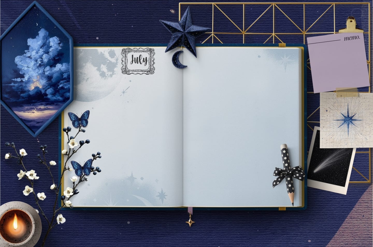 Customer photo review of Digital Bullet Journal - Midnight Compass