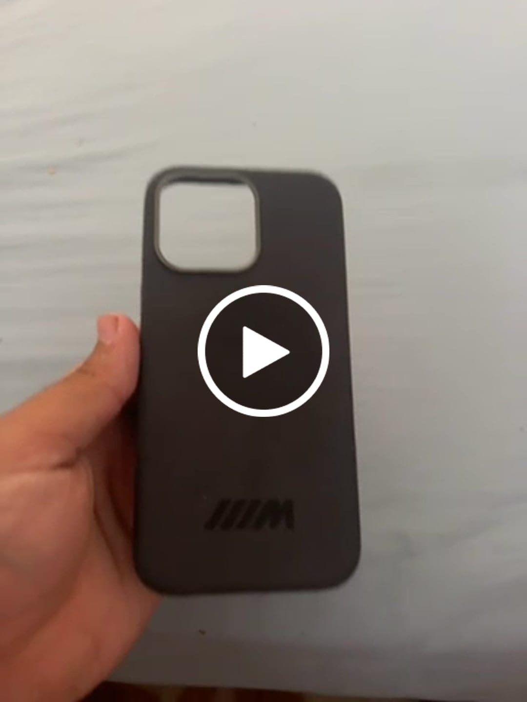 Customer video review of BMW M MAGSAFE ALCANTARA IPHONE CASE