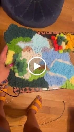 Customer photo review of MAGICAL MOSS - Rug Making Kit