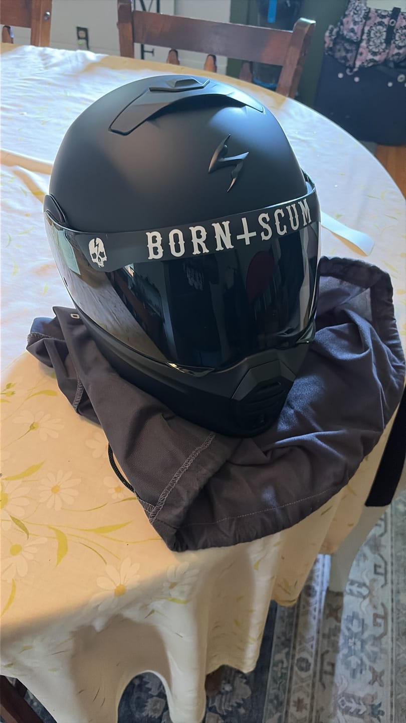 Customer photo review of INVERTED LOGO HELMET VISOR