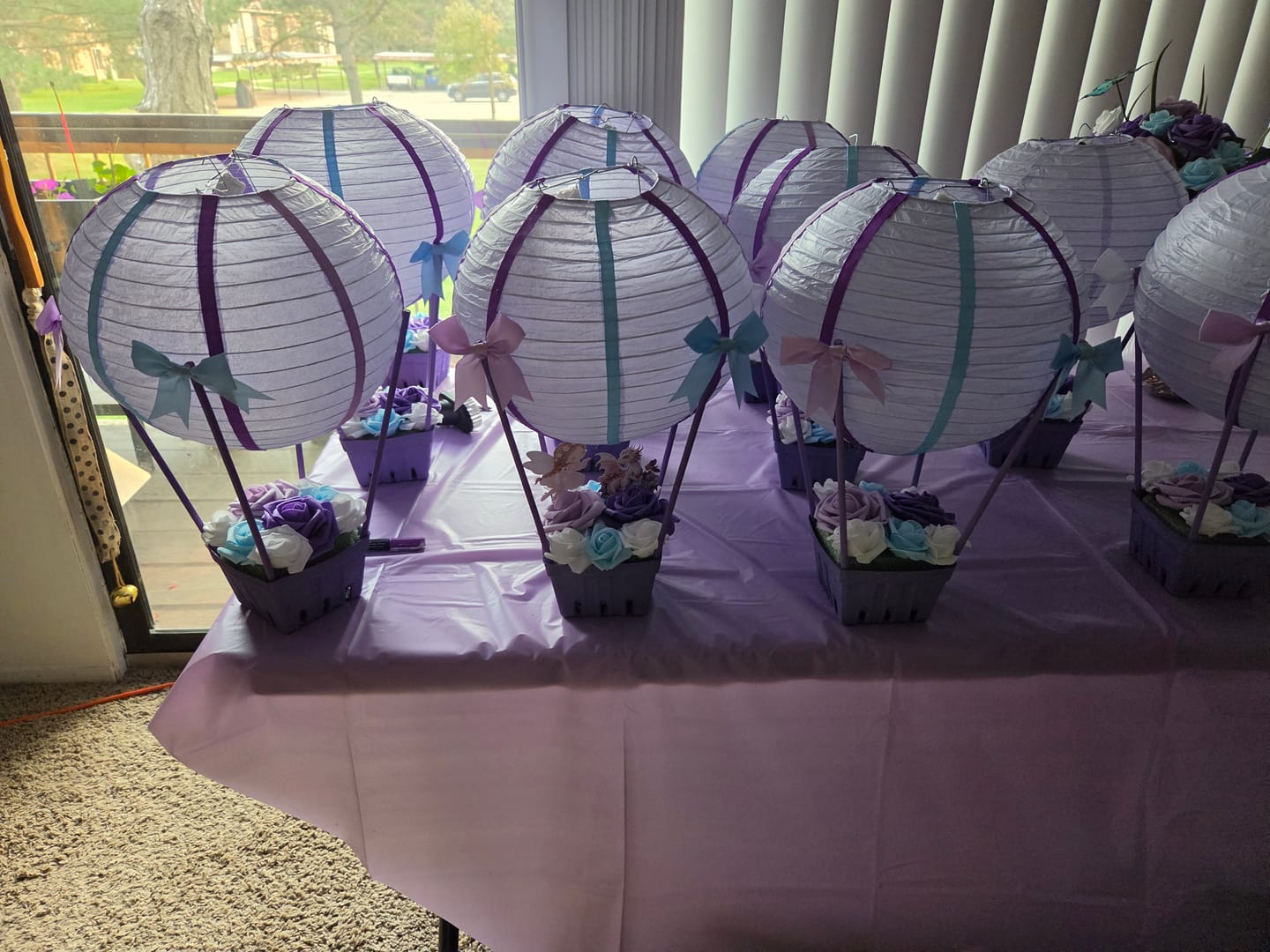 Customer photo review of 10" Lavender Round Paper Lantern, Even Ribbing, Chinese Hanging Wedding & Party Decoration