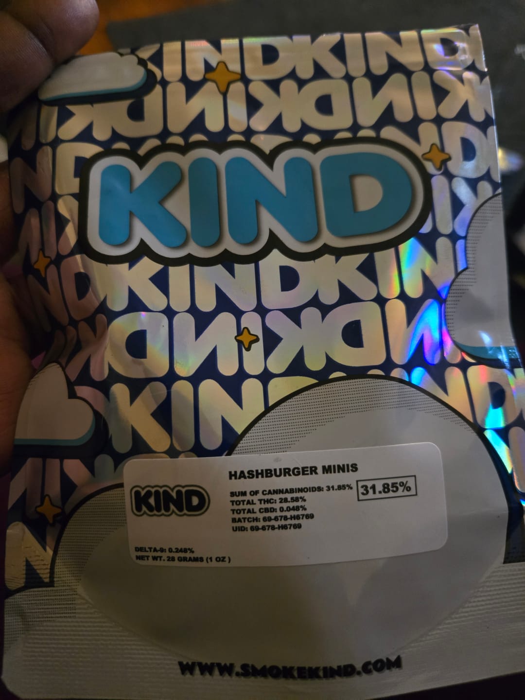 Customer photo review of Hashburger - 28 Grams - Indica