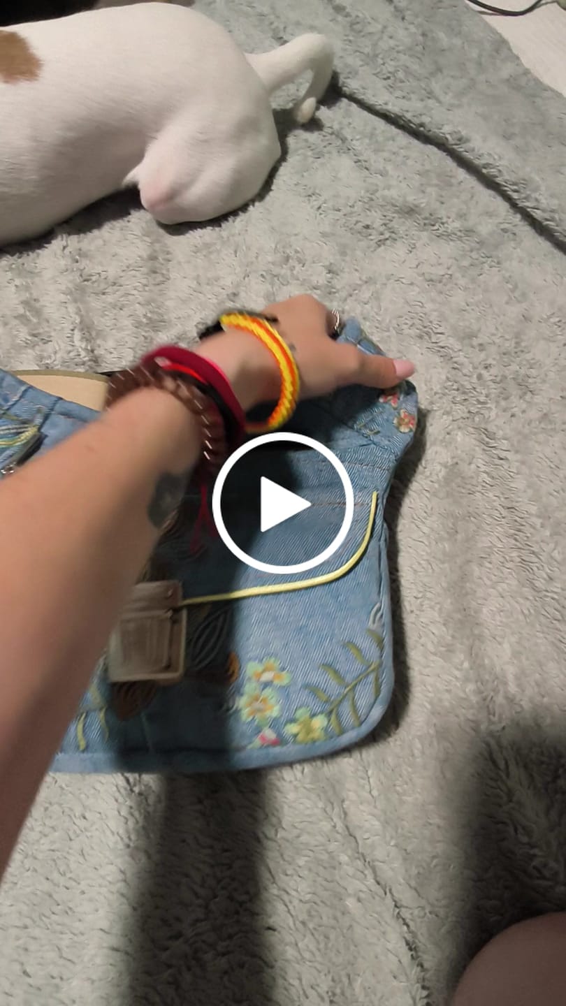 Customer video review of Riñonera “Special ♻️ Jeans Recycled ♻️ Top” · Pieza Única Núm. 19274
