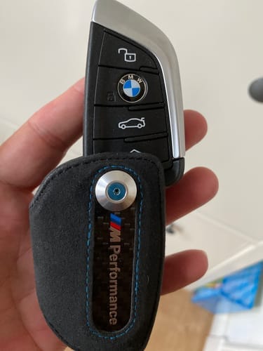 Customer photo review of BMW M PERFORMANCE KEY ALCANTARA COVER CASE