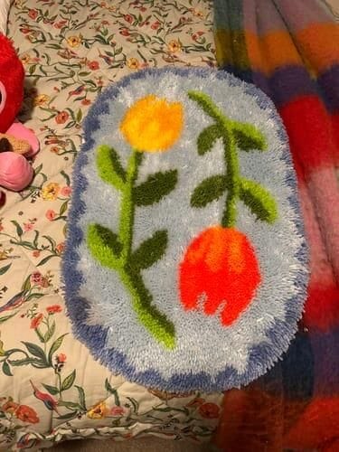 Customer photo review of ALMALFI  TULIP FEVER - XL Rug Making Kit