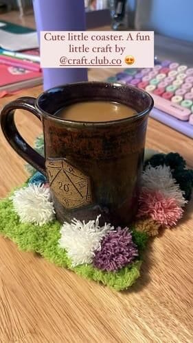 Customer photo review of FLOWER PATCH - Moss Coaster Kit