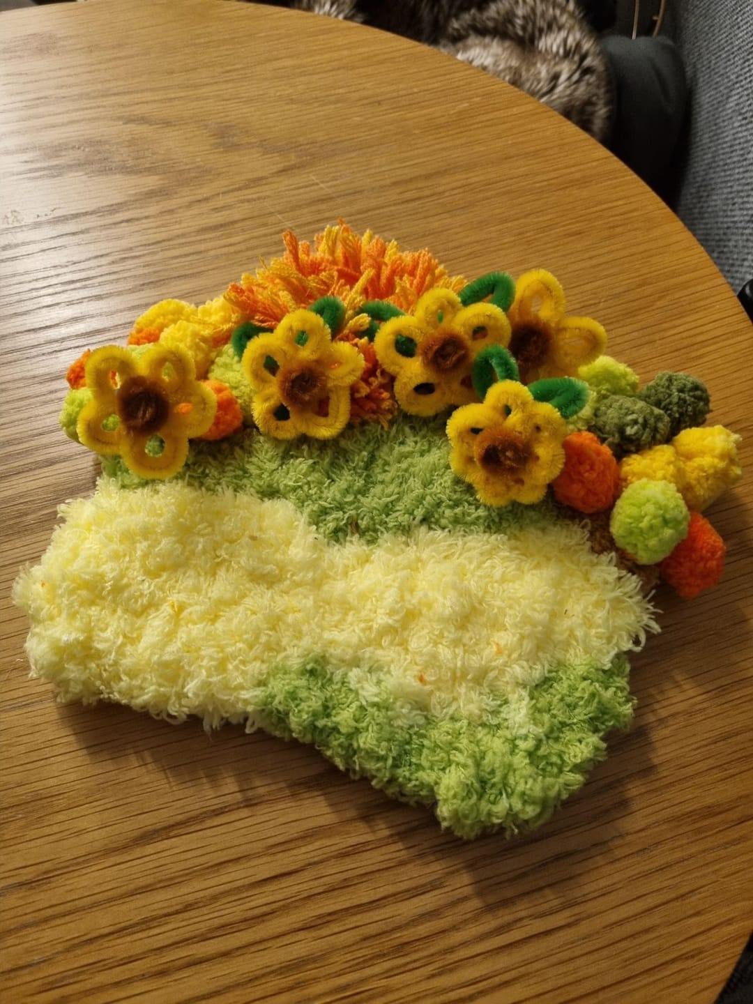 Customer photo review of SUNFLOWER - Moss Coaster Kit