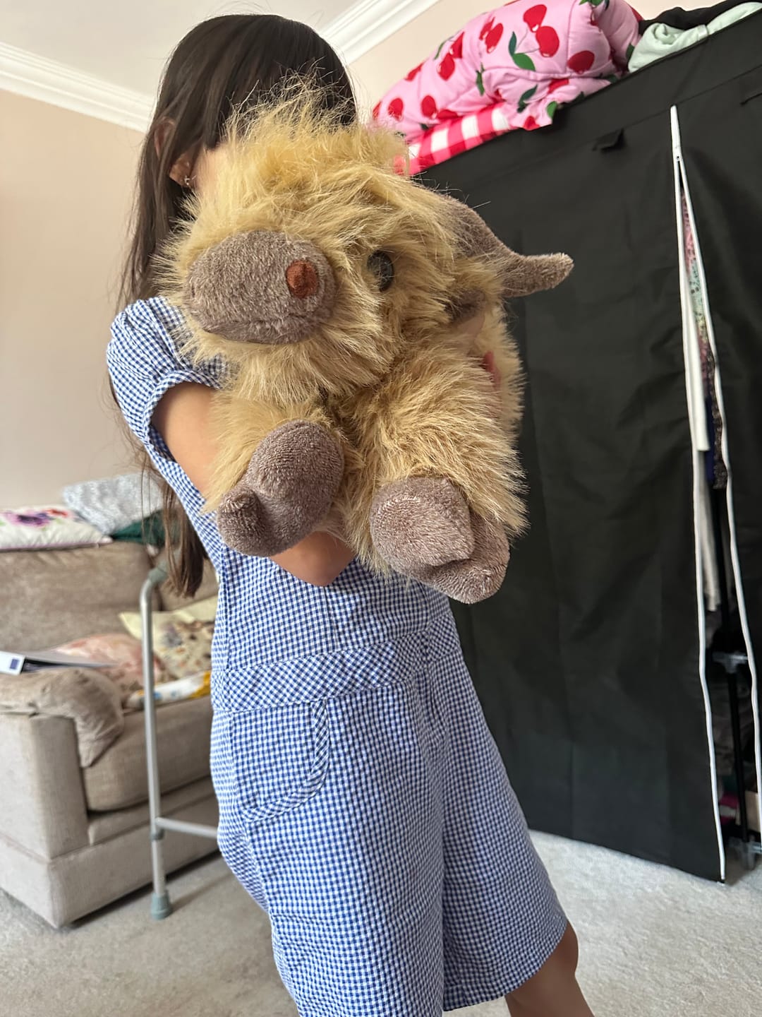 Customer photo review of Highland Cow Weighted Stuffed Animal