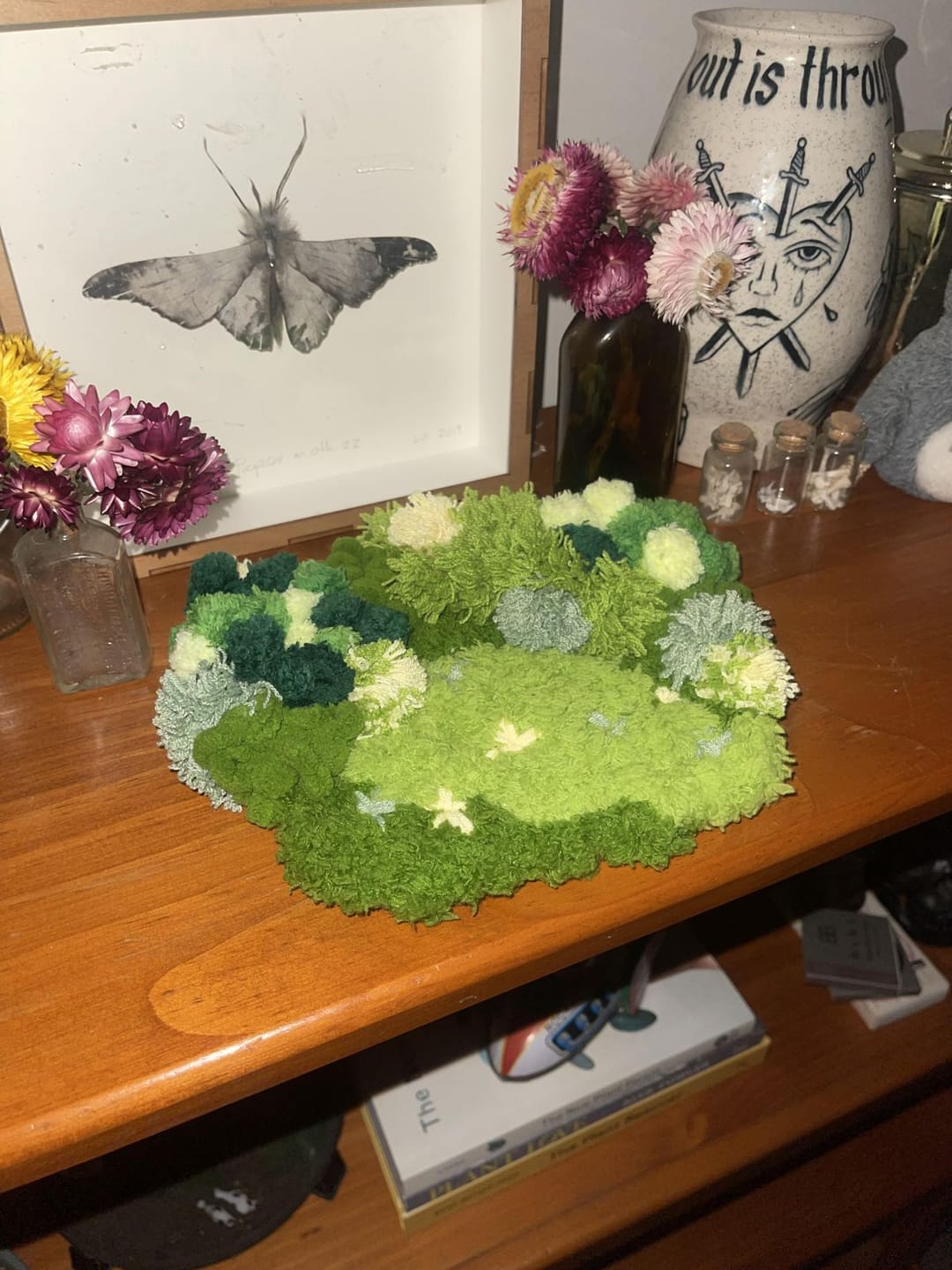 Customer photo review of GREEN OASIS - Moss Coaster Kit