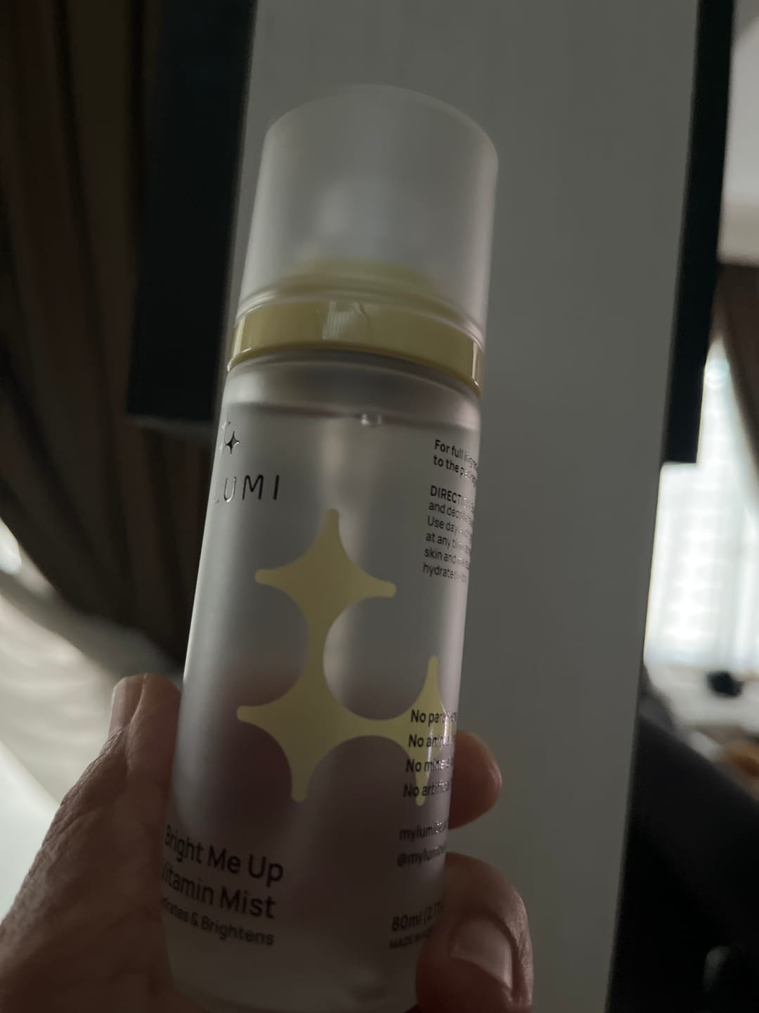 Customer photo review of Bright Me Up Vitamin Mist