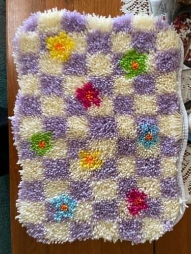 Customer photo review of CHECK ME OUT - Rug Making Kit