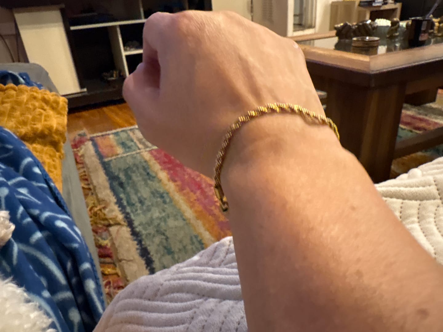 Customer photo review of Pulsera Rope Oro 3mm