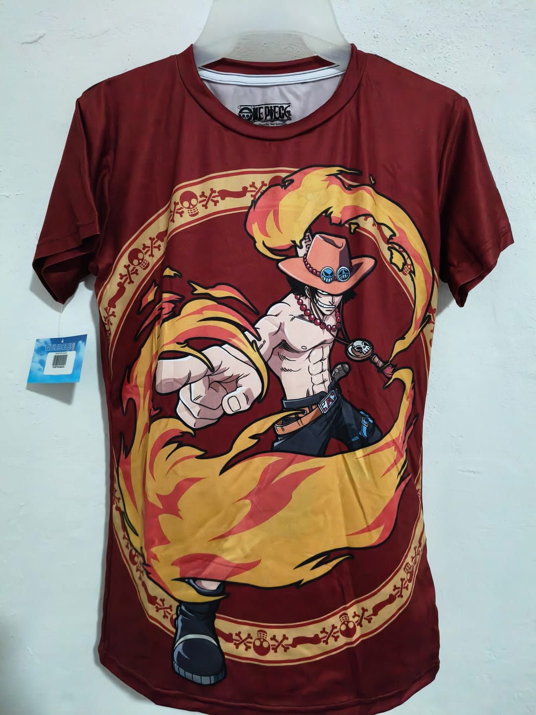 Customer photo review of Playera Pijama One Piece Puño de Fuego Ace