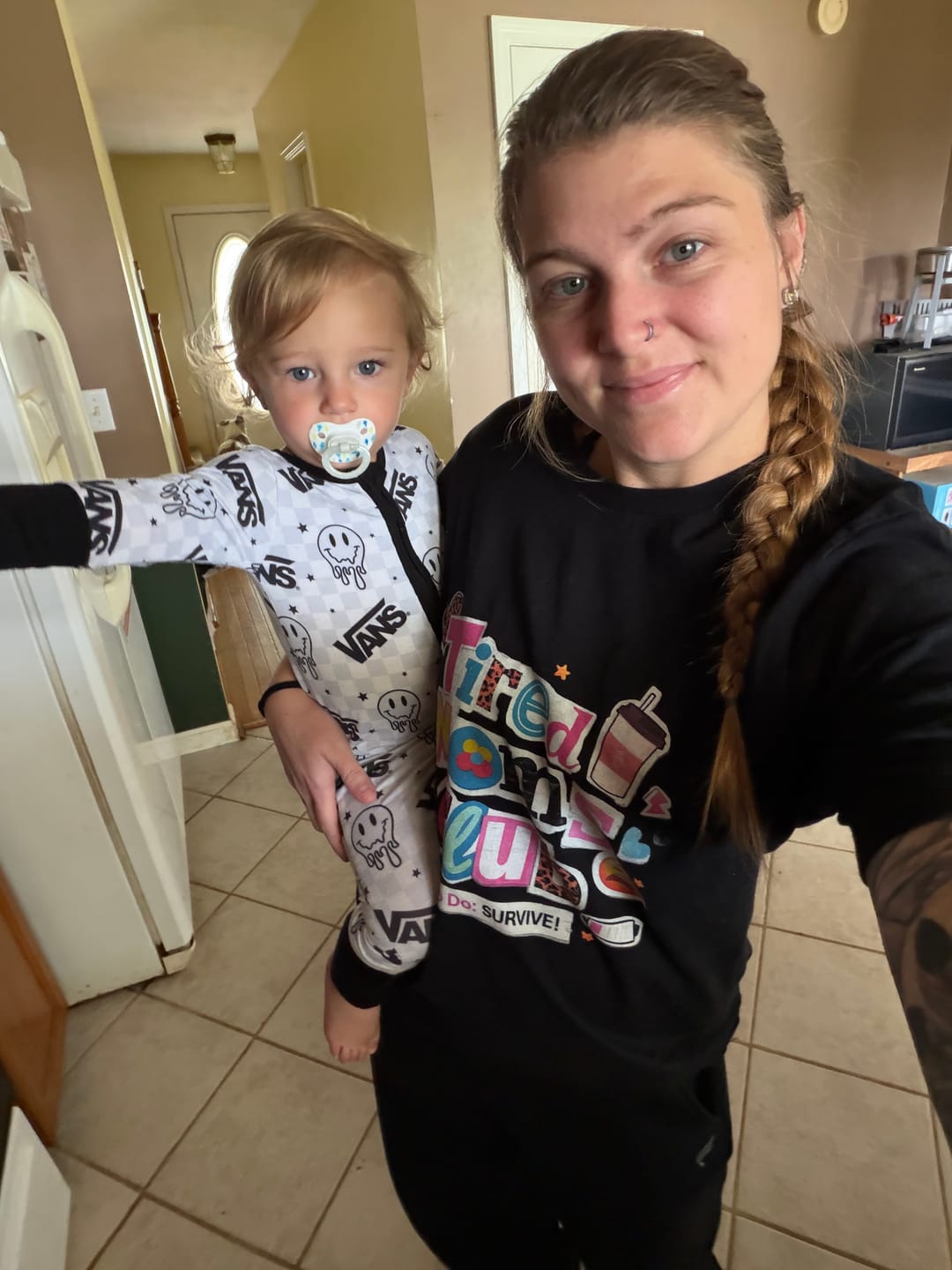 Customer photo review of Tired Moms Club Shirt