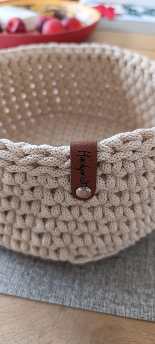 Customer photo review of Label-Set "Handgemacht"- Label aus Kunstleder - CS0026