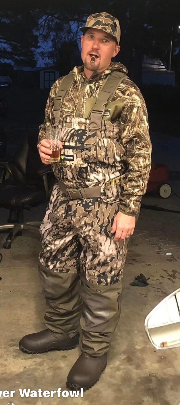 Customer photo review of AquaWade Men’s Breathable Waders | Lightweight Waterproof Camo Durable Nylon Hunting Bibs | Bootfoot Chest Waders with Insulated Boots for Duck Hunting