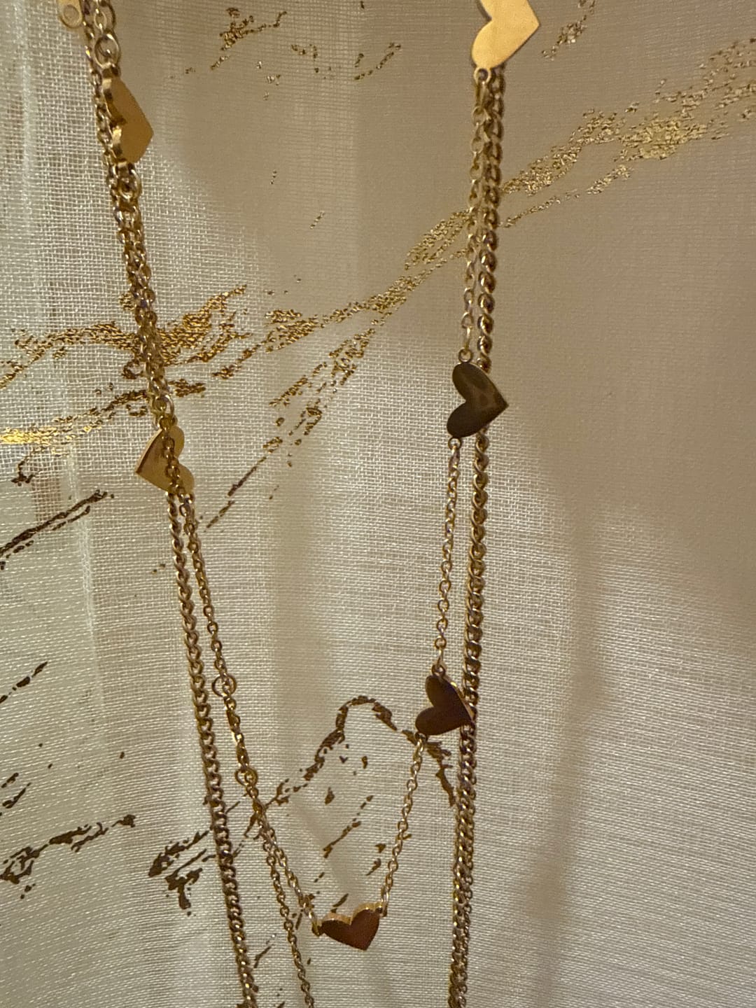 Customer photo review of The Hearts Necklace