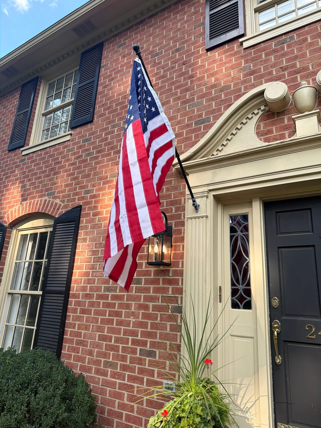 Customer photo review of Heavy Duty American Nylon Flag - Made In USA