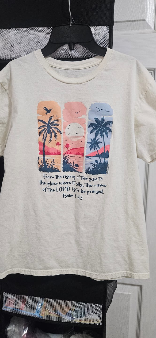 Customer photo review of Loving God Tee