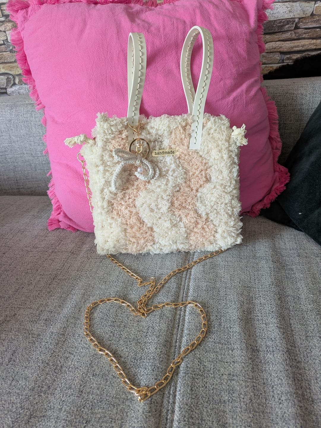 Customer photo review of Neutrals Wavey - Woven Tote Bag Kit