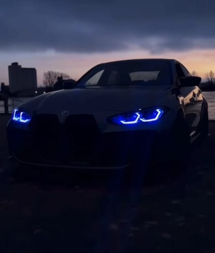 Customer photo review of BMW G80 M3 G82 M4 BLUE DRL KIT