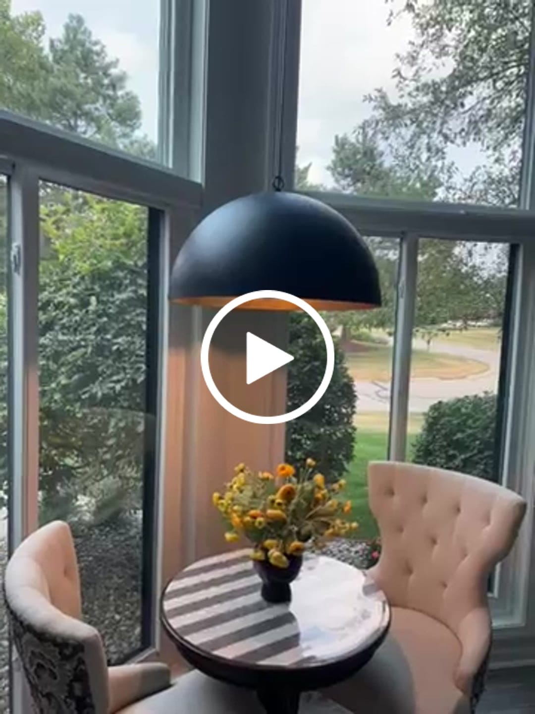 Customer video review of Industrial Oversized Large Metal Dome Pendant Light