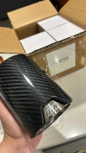 Customer photo review of M PERFORMANCE STYLE CARBON FIBRE EXHAUST TIPS FOR BMW F87 M2 F80 M3 F82 M4
