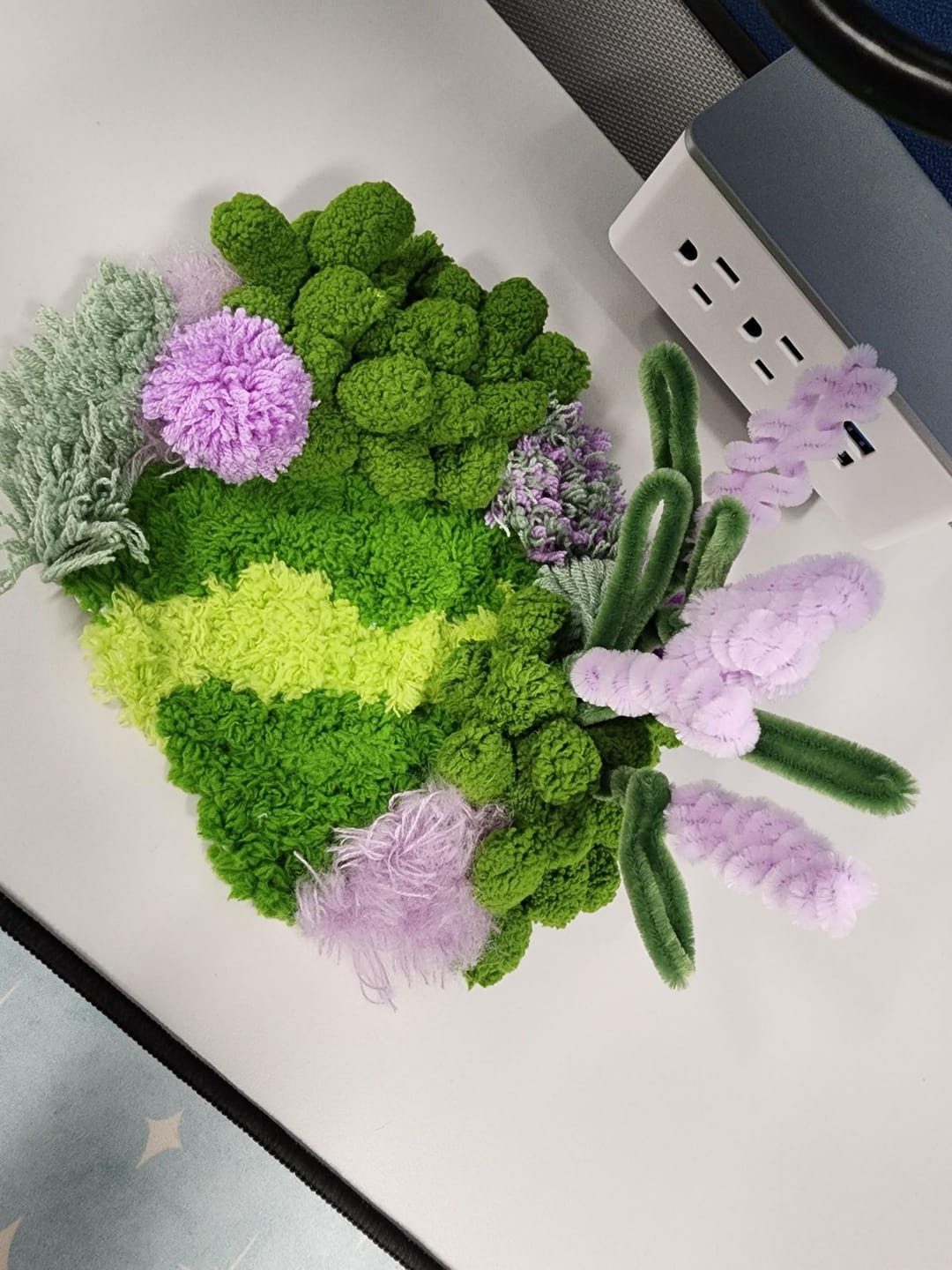 Customer photo review of LAVENDER FIELD - Moss Coaster Kit