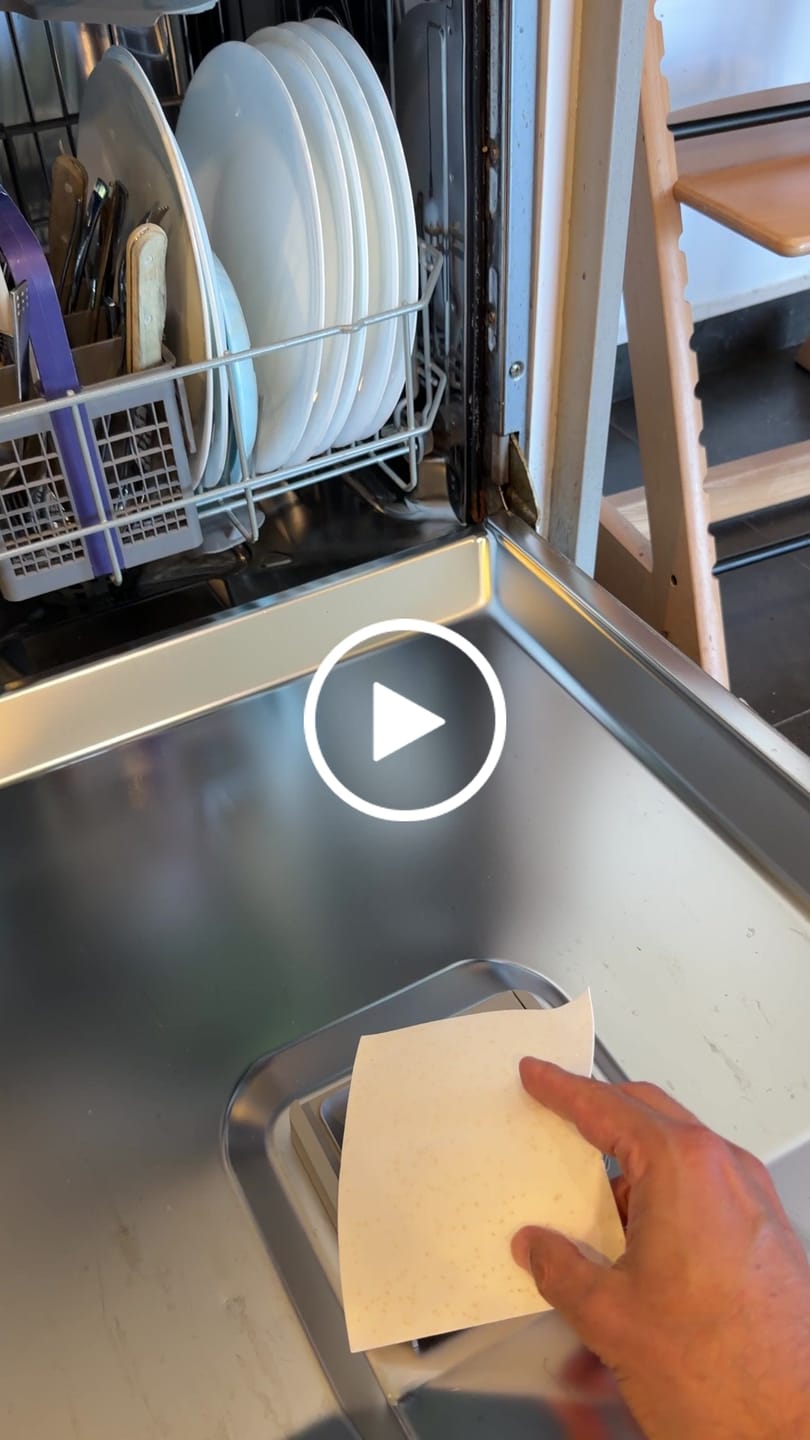 Customer video review of דפי ניקוי למדיח