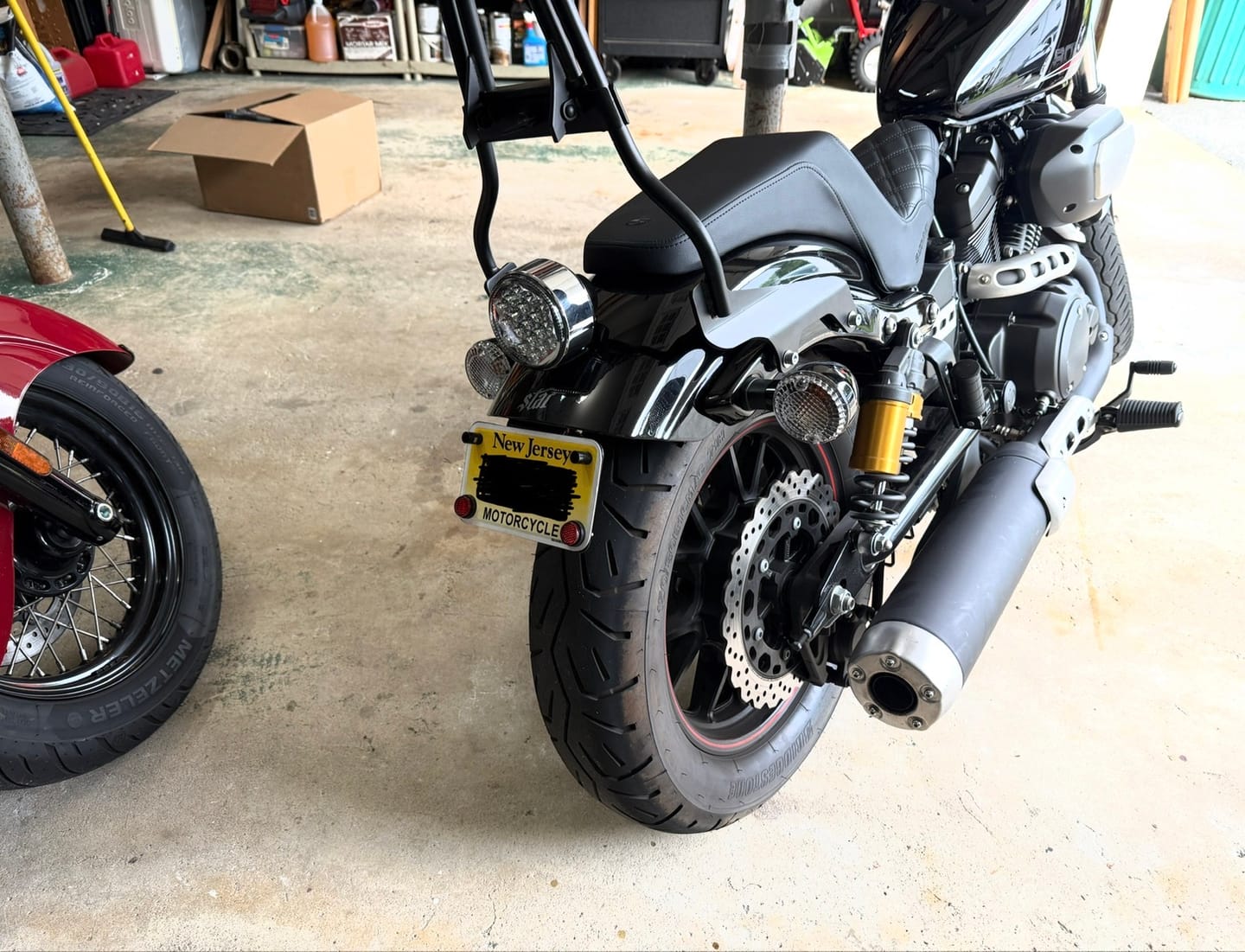 Customer photo review of Yamaha Bolt License Plate Bracket