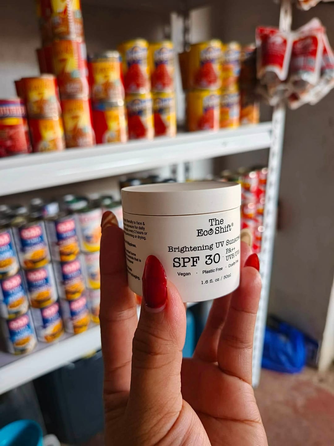 Customer photo review of Brightening UV Sunscreen SPF30 with UVA/UVB  50g