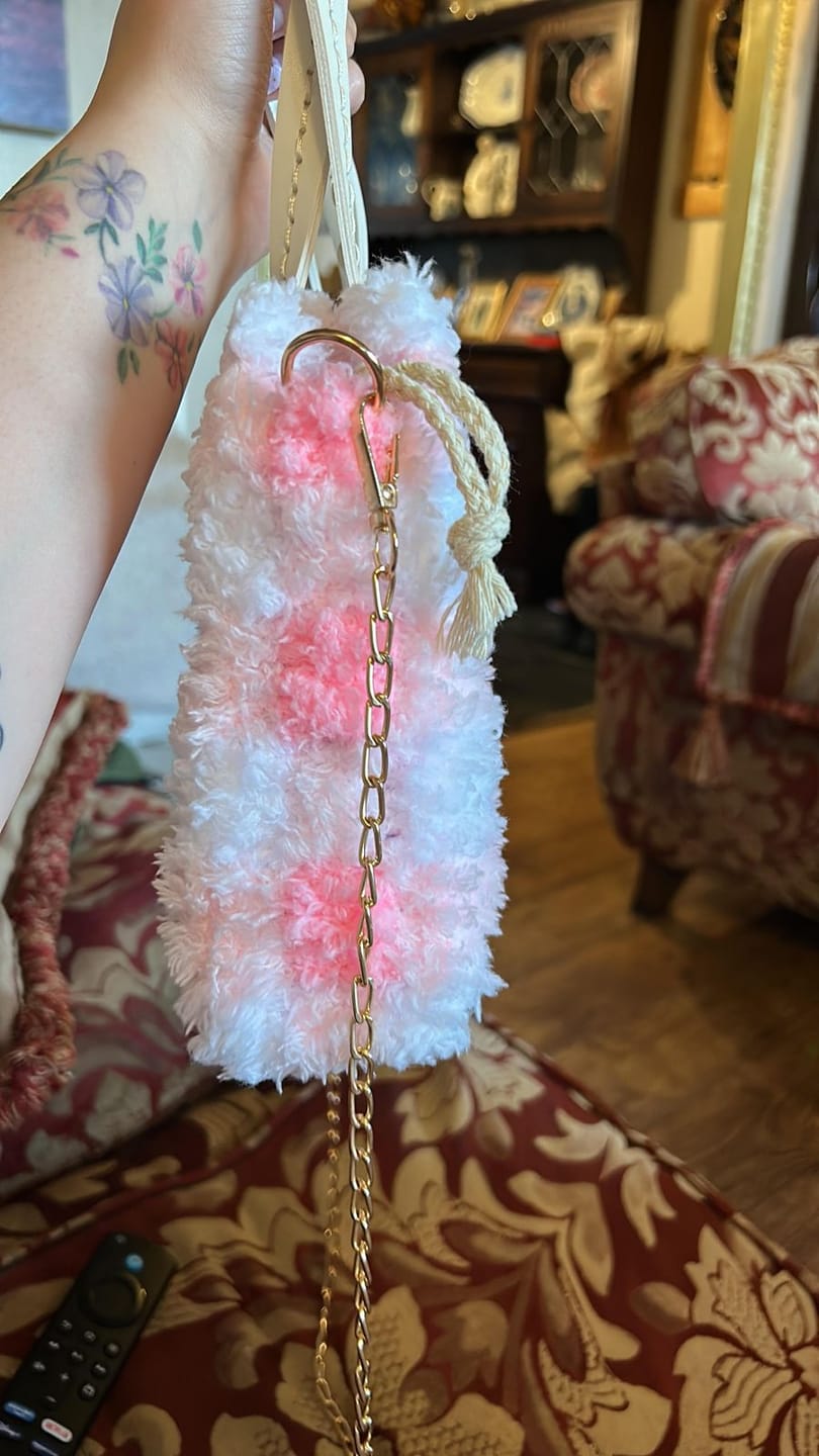 Customer photo review of Pink Gingham - Woven Tote Bag Kit