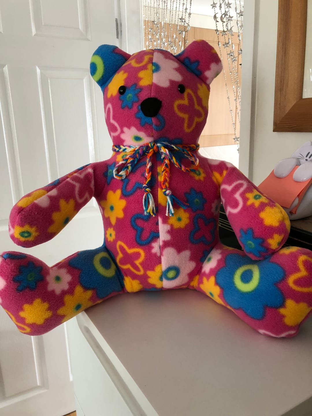 Customer photo review of Pink Garden Anti Pill Polar Fleece Fabric