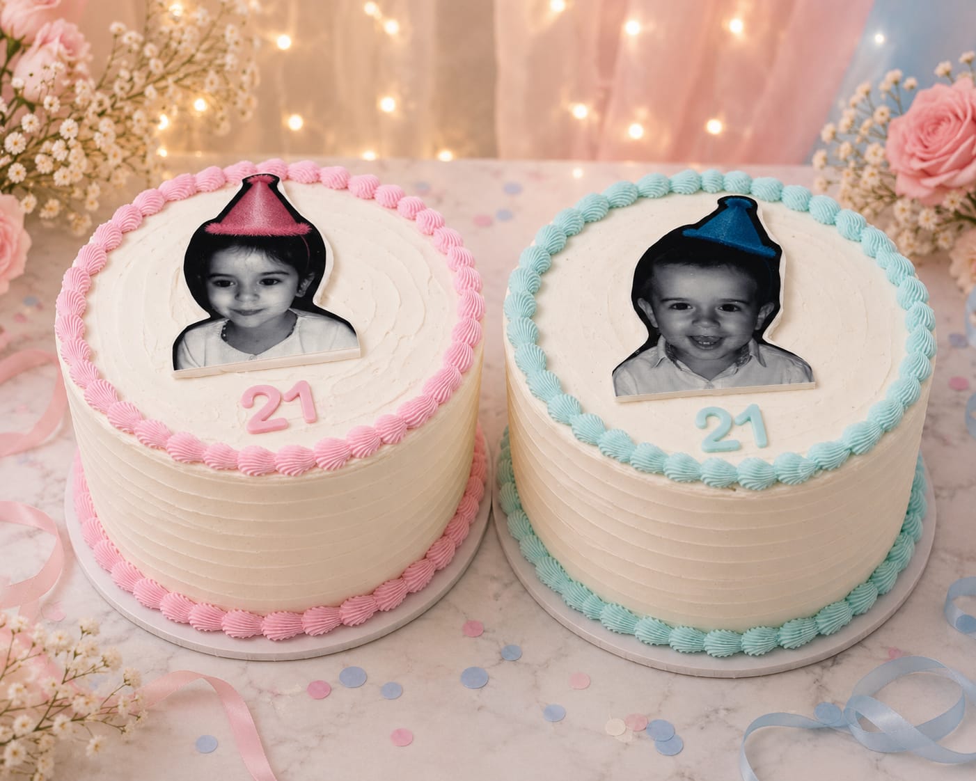 Customer photo review of A5 Rectangle Custom Edible Icing Image